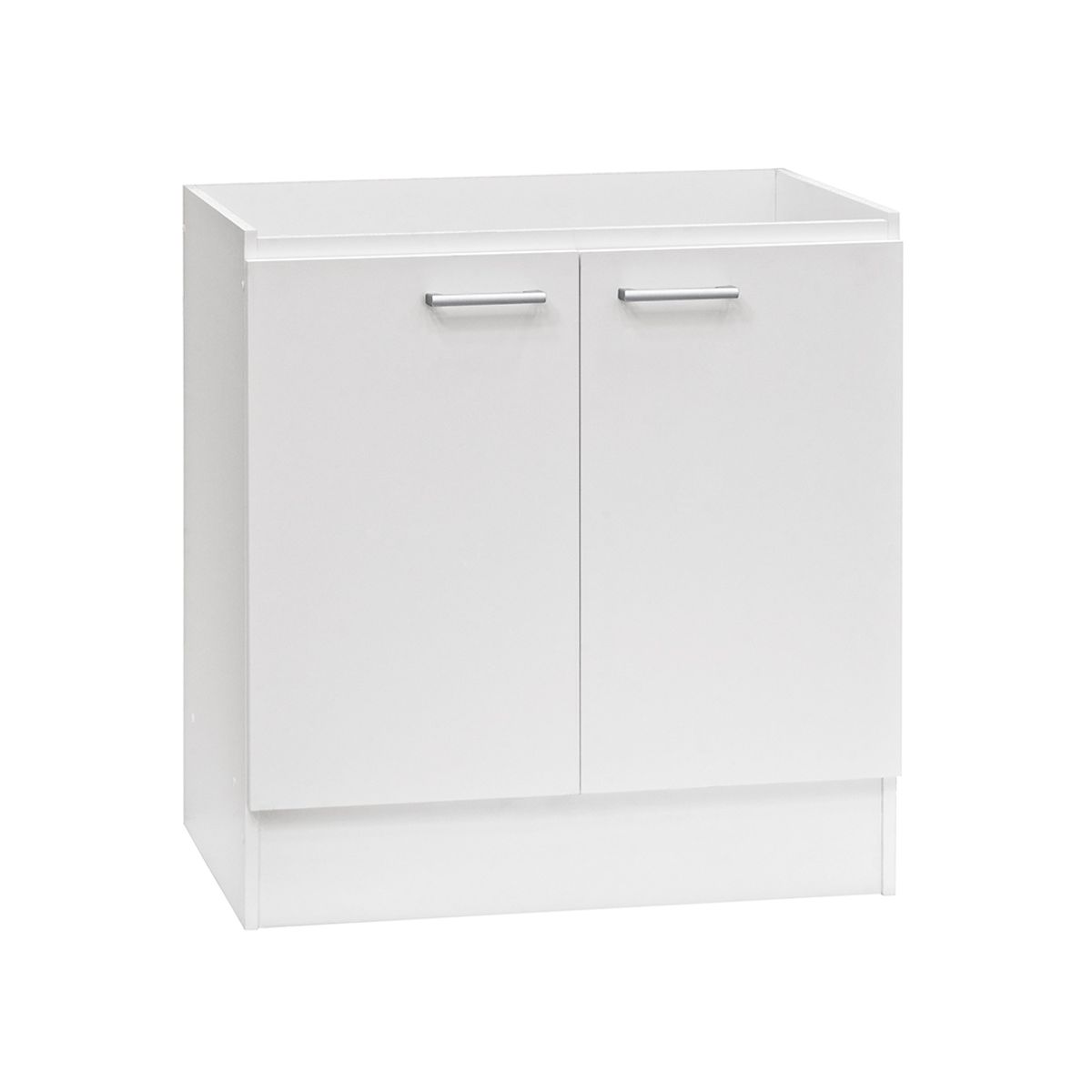 MOBIKIT - Base Lavaplatos Basico 2 Puertas 80 Cm Blanco Mobikit