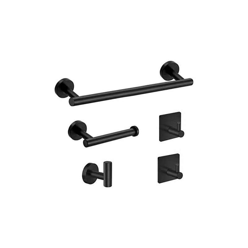 DANWEILE - Juego De Accesorios Baño Negro Toallero Ganchos Para Toallas