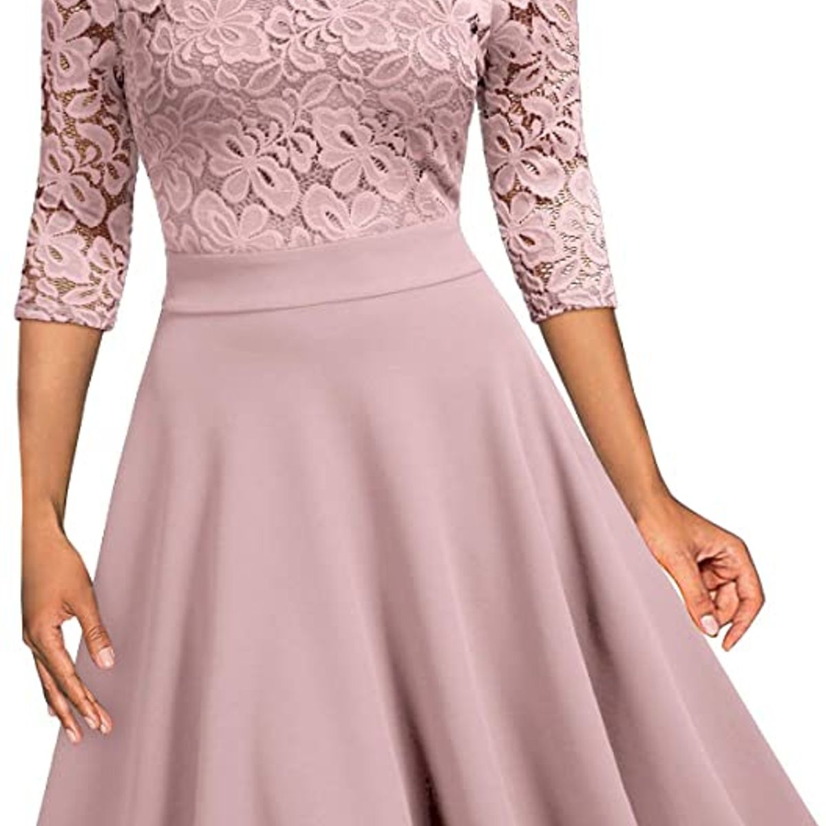 HENNE CLOTHING - Vestido Corto de Encaje - Fiesta y Matrimonio