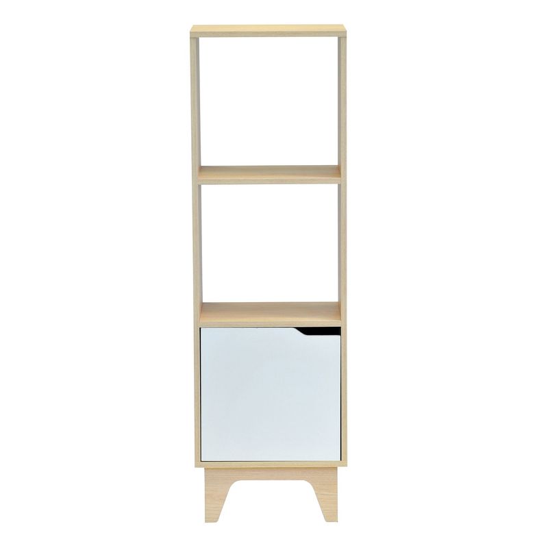 MOBIKIT - Estante Bremen Simple Carvalo - Blanco Mobikit
