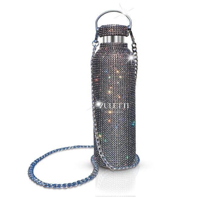 GENERICO - Termo Zuletti con brillos y diamantes botella brillante 900ml