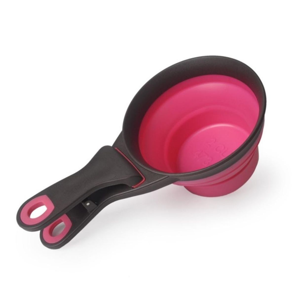 GENERICO - Dosificador Cierre Protector Bolsa Comida Gato Rosa 1 Taza