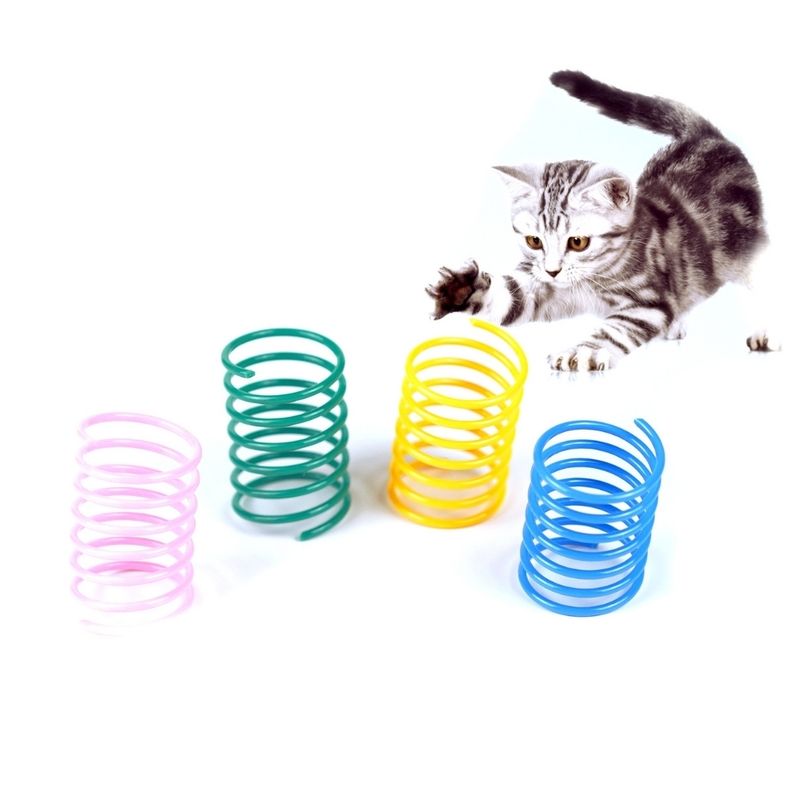 GENERICO - Resorte Saltarín Juguete Para Gatos 10 Unid