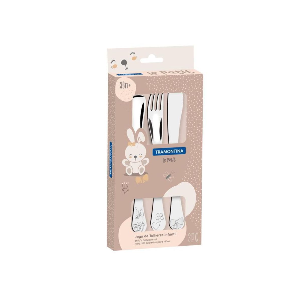 TRAMONTINA - MKP SET CUBIERTOS BABY NINA