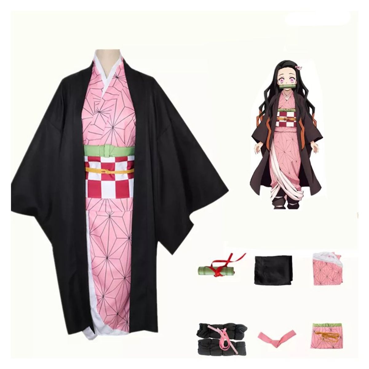 GENERICO - Cosplay disfraz anime - kamado nezuko kimono