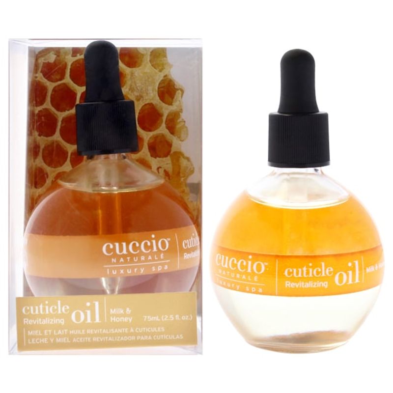CUCCIO - Aceite revitalizante de manicura de leche y miel-2.5oz.