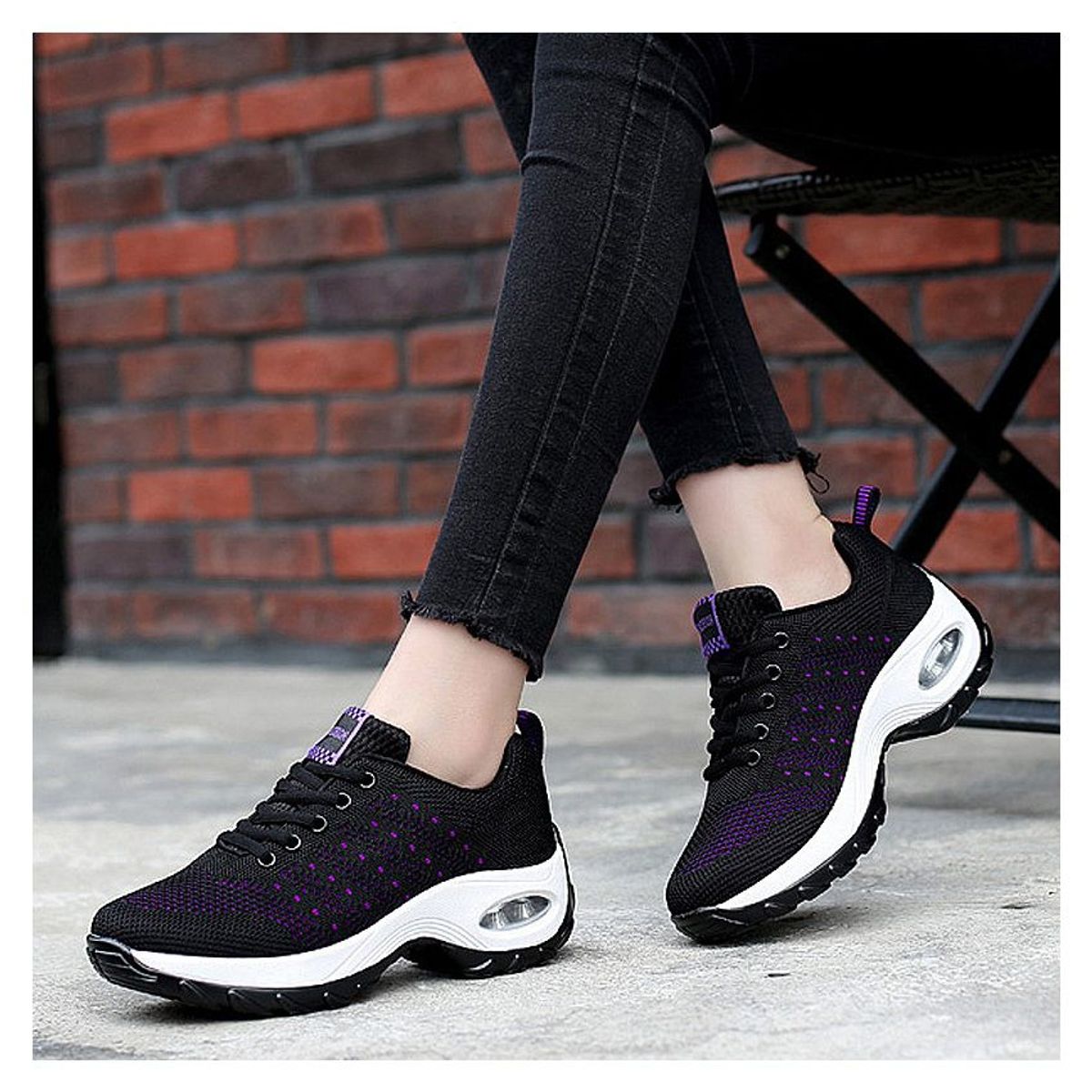 BLWOENS - Zapatillas para caminar con cámara de aire para mujer
