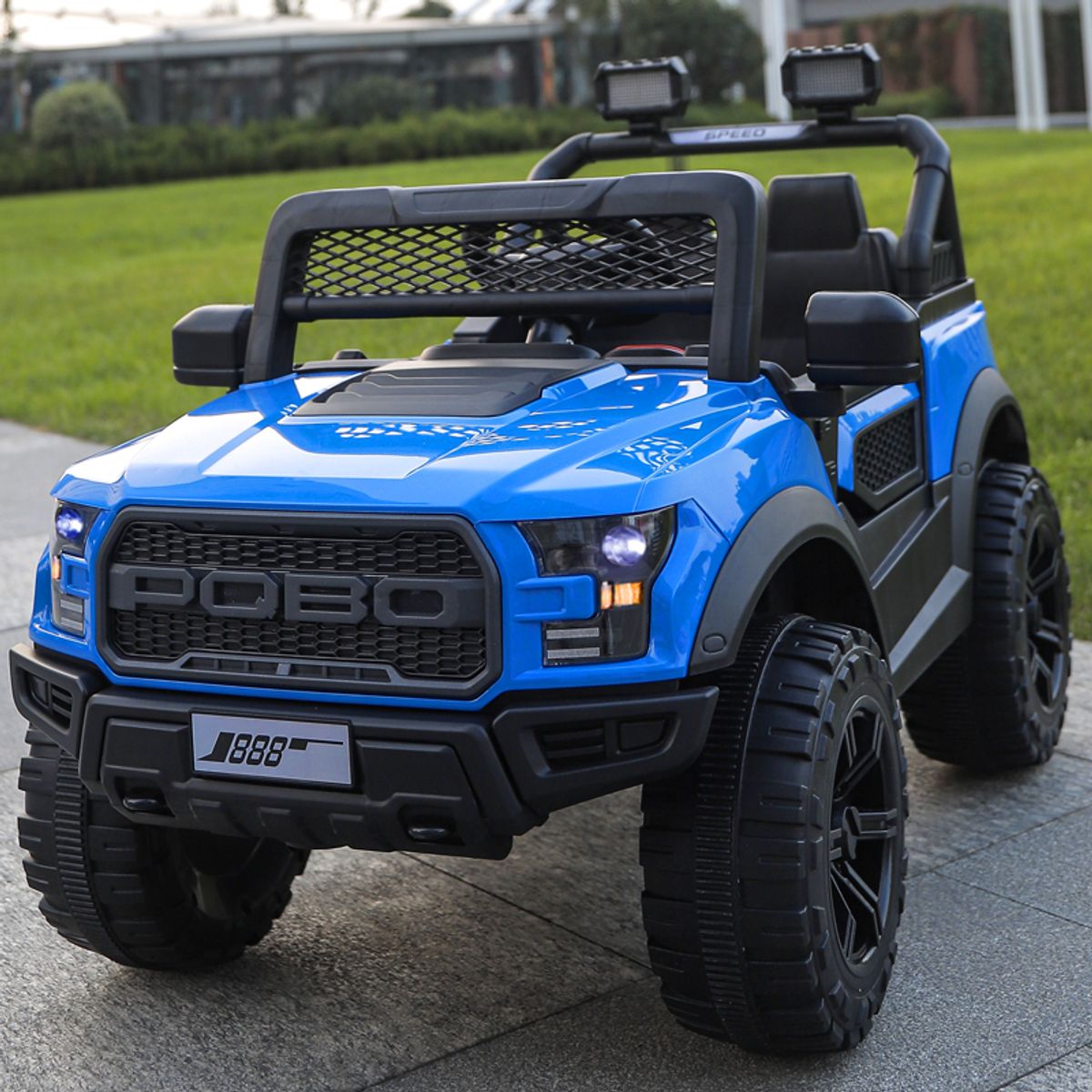 ABMTOYS - Auto a Batería 12V 4x4 Real 5 Motores azul