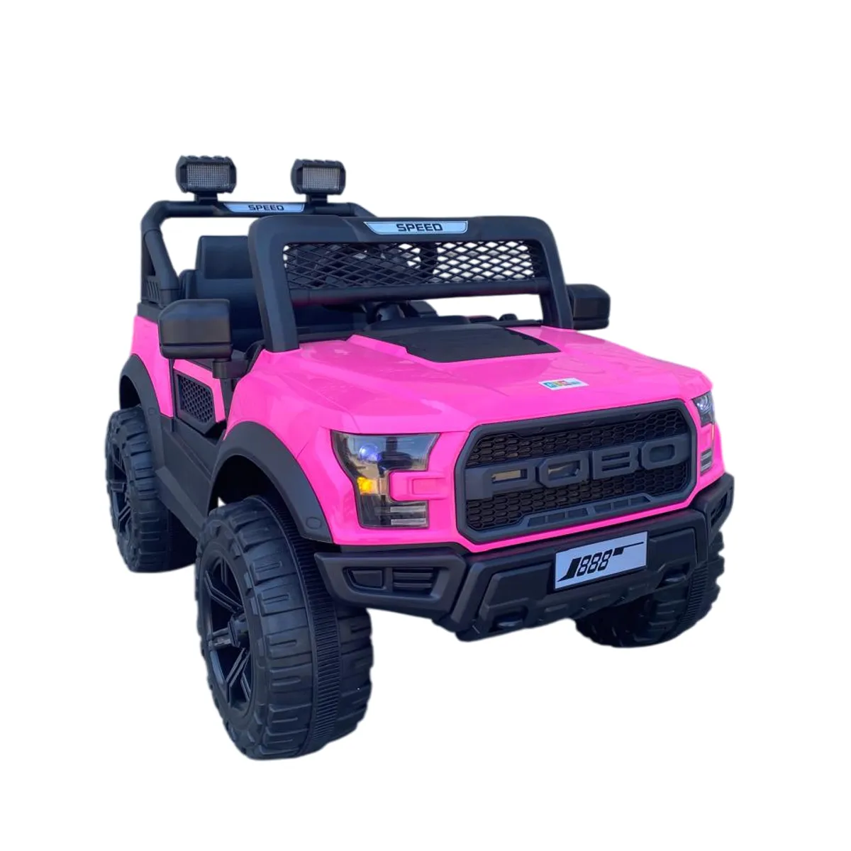 ABMTOYS - Auto a Batería 12V 4x4 Real 5 Motores Rosada