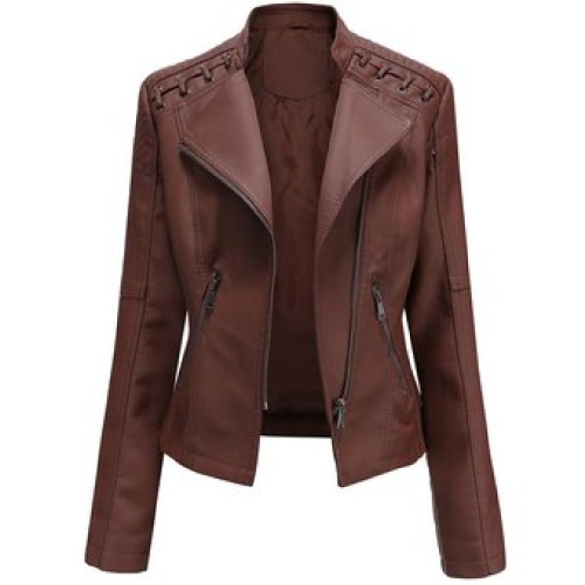 GENERICO - Chaqueta de PU para mujer