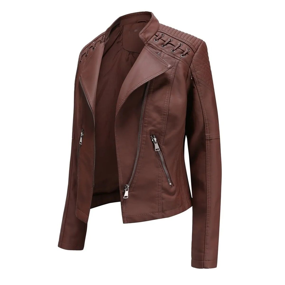 GENERICO - Chaqueta de PU para mujer