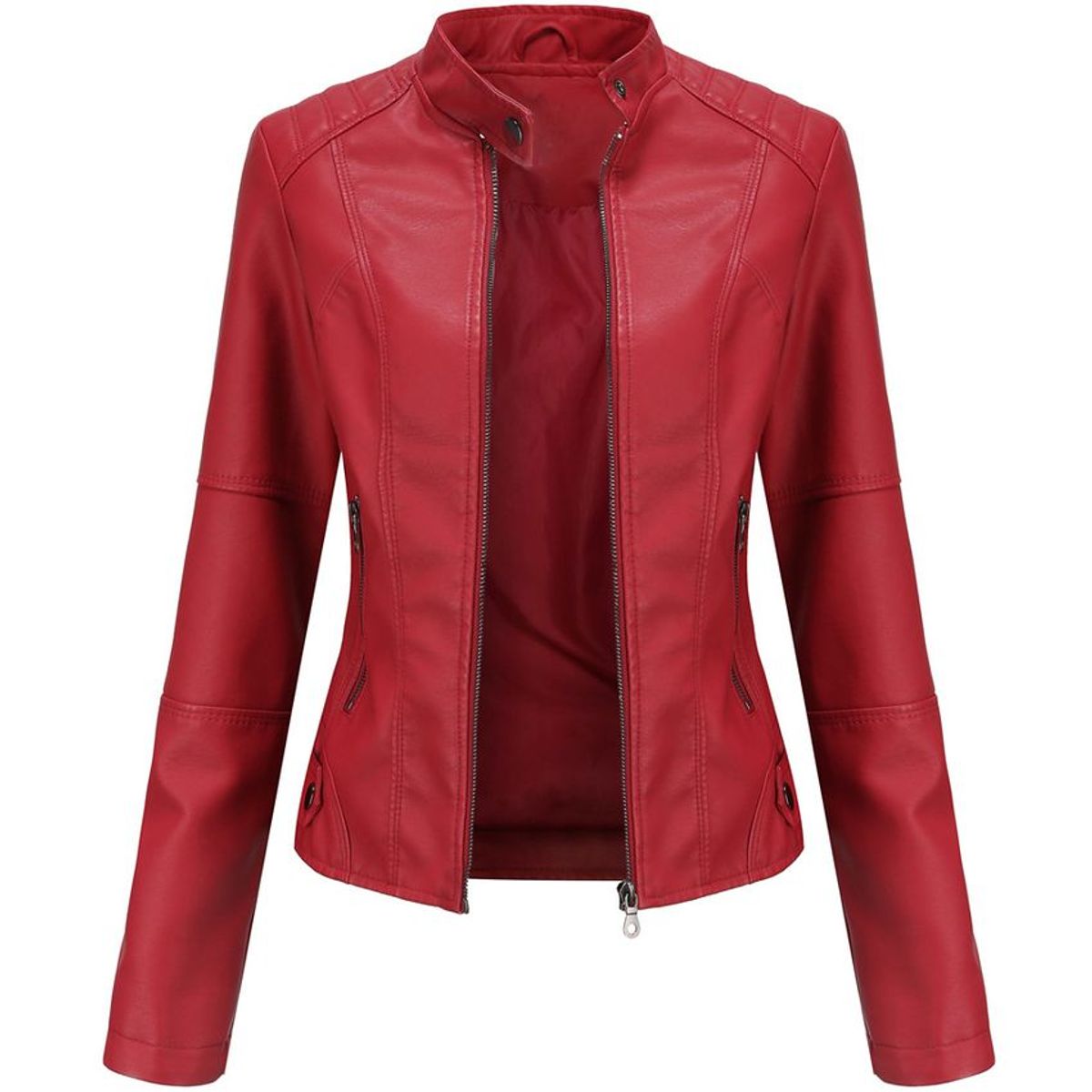 BLWOENS - Chaqueta de PU para mujer