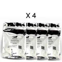 KEROS - NEGRO 4 Recargas Cubre Calvicie Alopecia Nano Fibras Capilares
