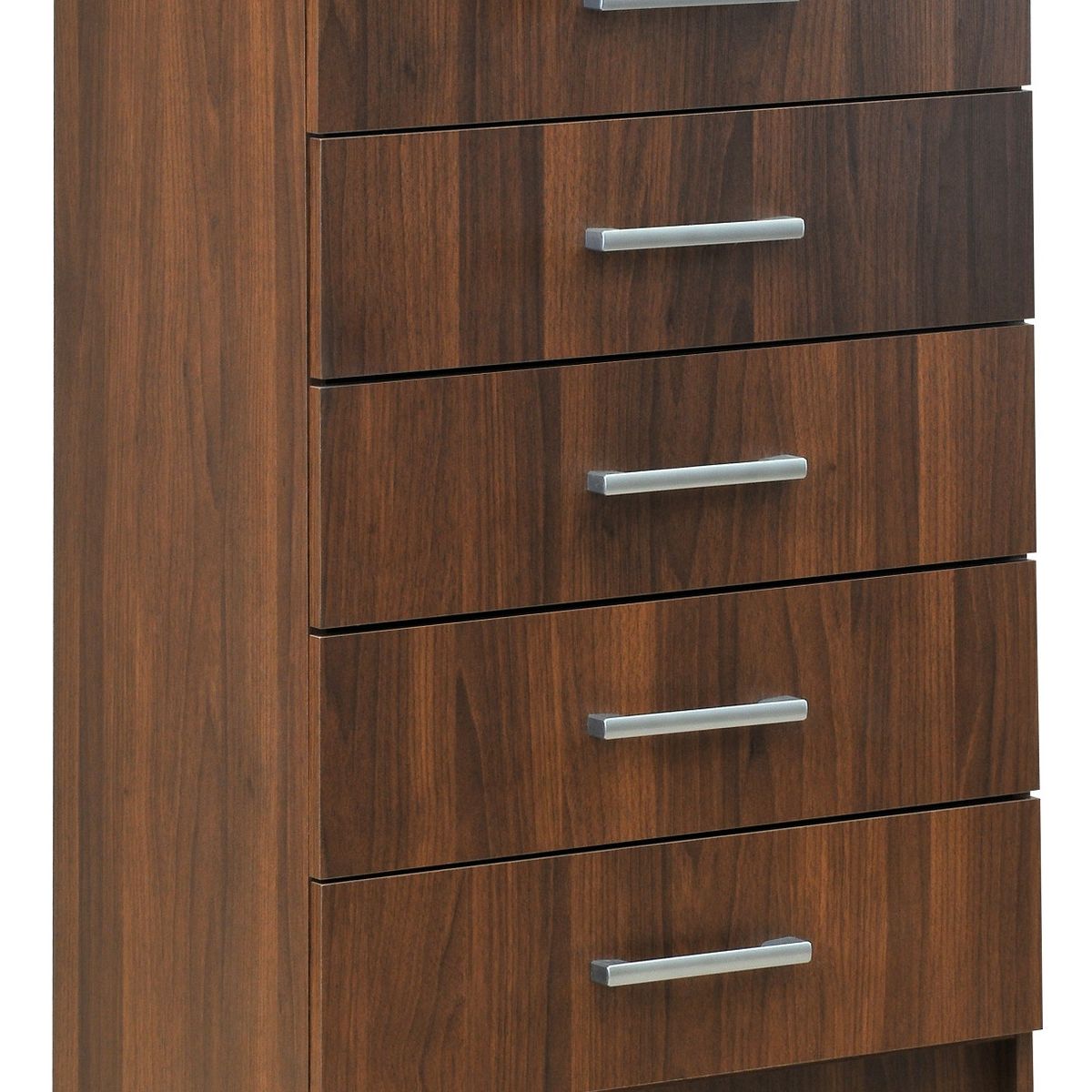 MOBIKIT - Comoda 5 Cajones Nogal Mobikit