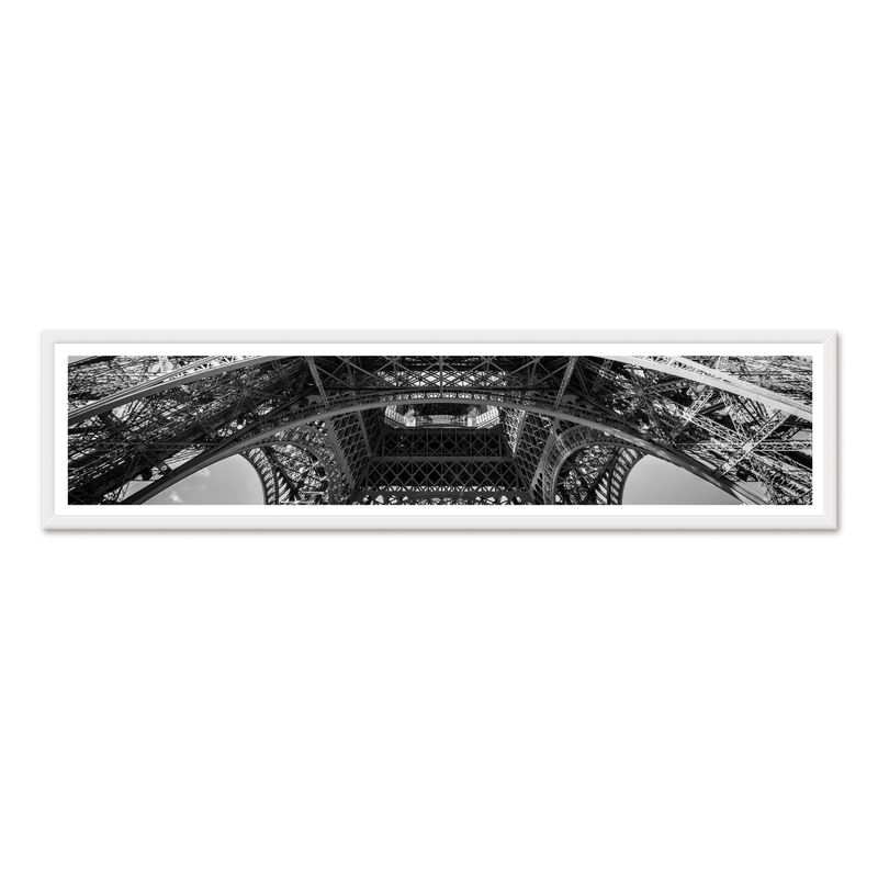 ALCUADRADO - Cuadro Panoramico Torre Eiffel Blanco Alcuadrado