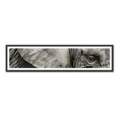 ALCUADRADO - Cuadro Panoramico Elefante Negro Detalle