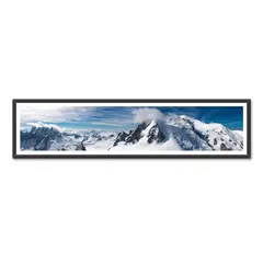 ALCUADRADO - Cuadro Panoramico Los Alpes Suizos Negro