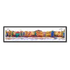 ALCUADRADO - Cuadro Panoramico Ciudad Art Negro