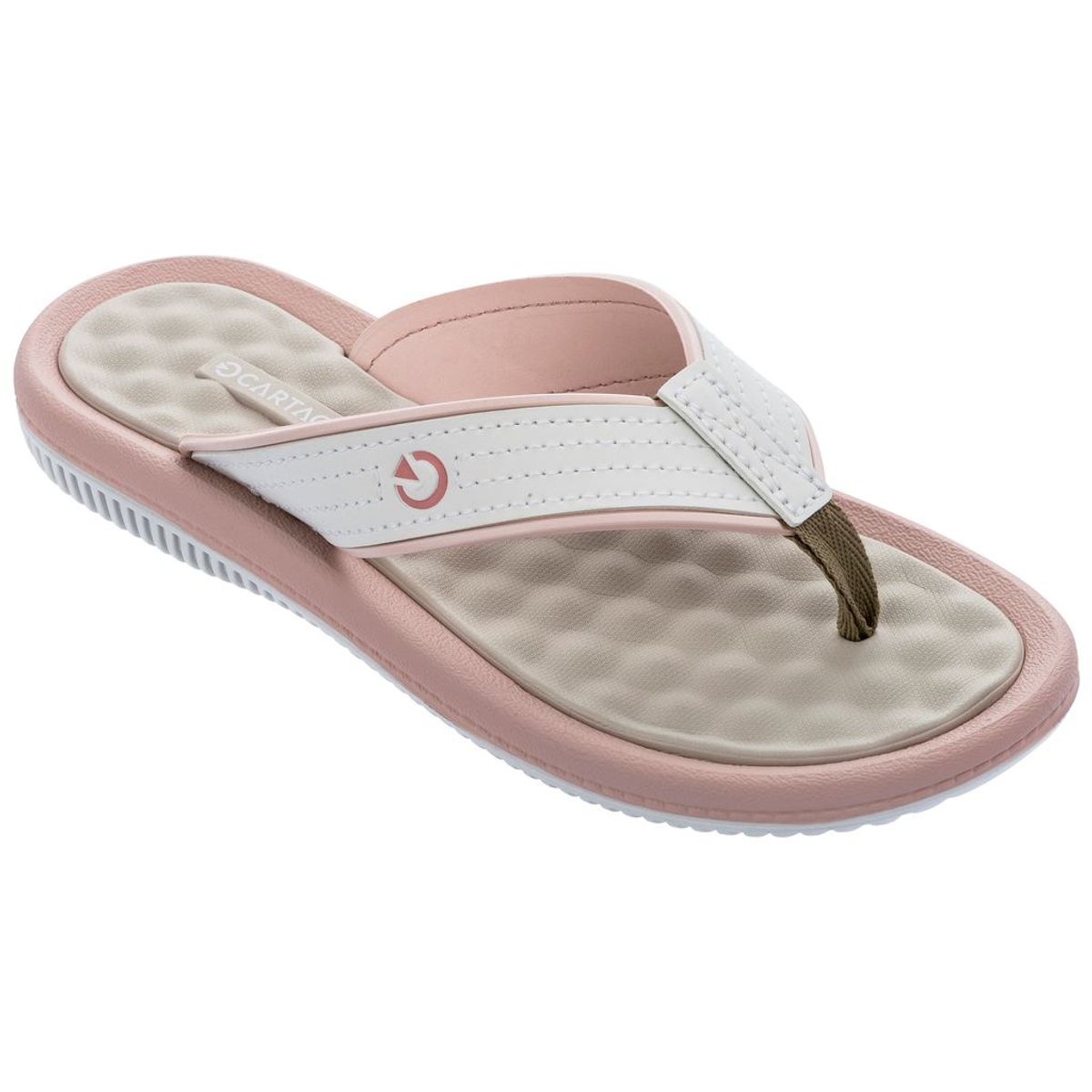 CARTAGO - Sandalia Mujer Blanco/Rosa Fiji Cartago