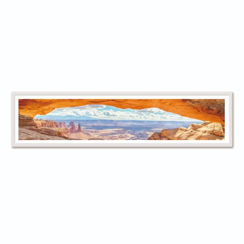 ALCUADRADO - Cuadro Individual Mini Panoramico Vista Mesa Arch Blanco Alcuadrado