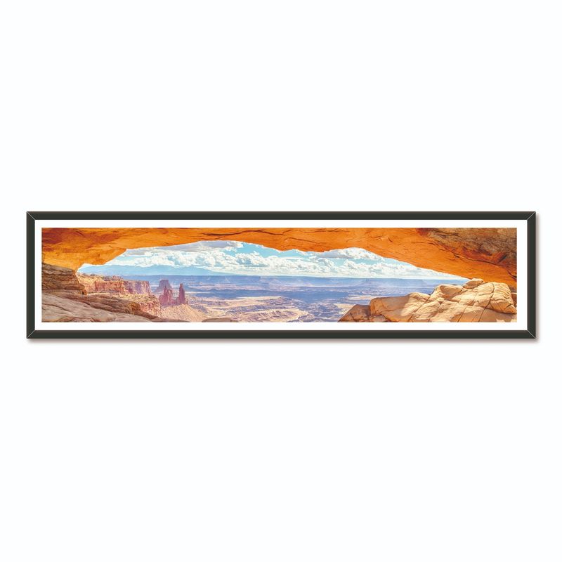 ALCUADRADO - Cuadro Mini Panoramico Vista Mesa Arch Negro Alcuadrado