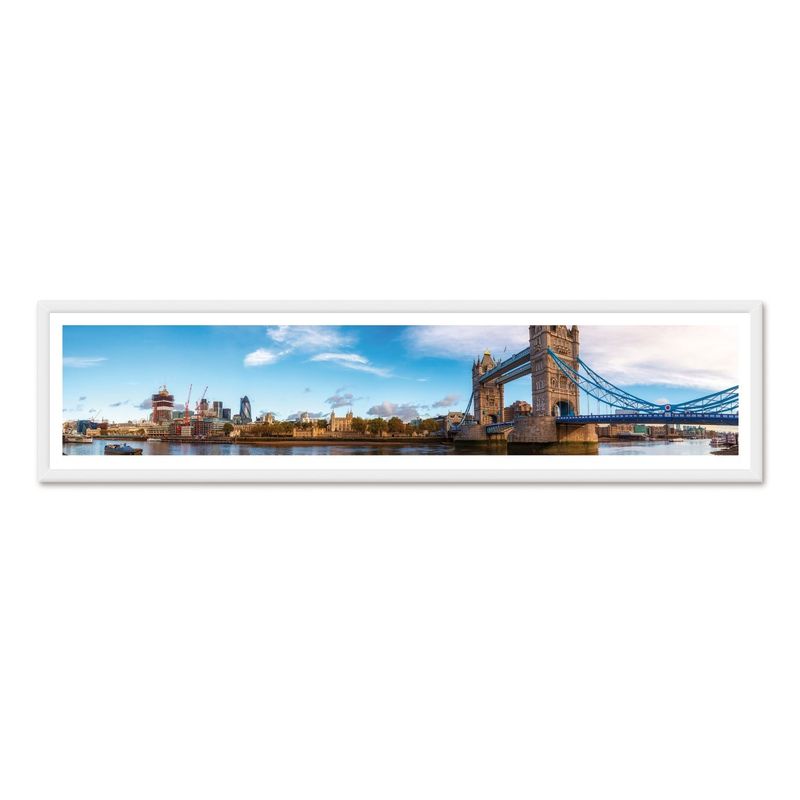 ALCUADRADO - Cuadro Mini Panoramico Londres Blanco Alcuadrado