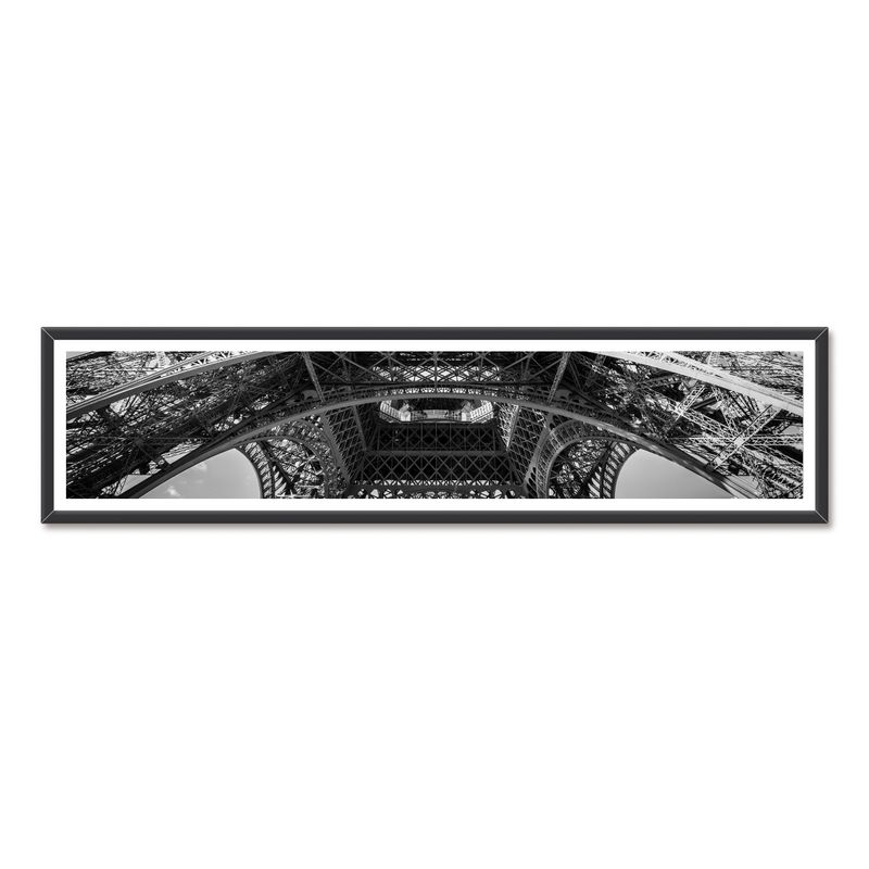 ALCUADRADO - Cuadro Mini Panoramico Torre Eiffel Negro Alcuadrado