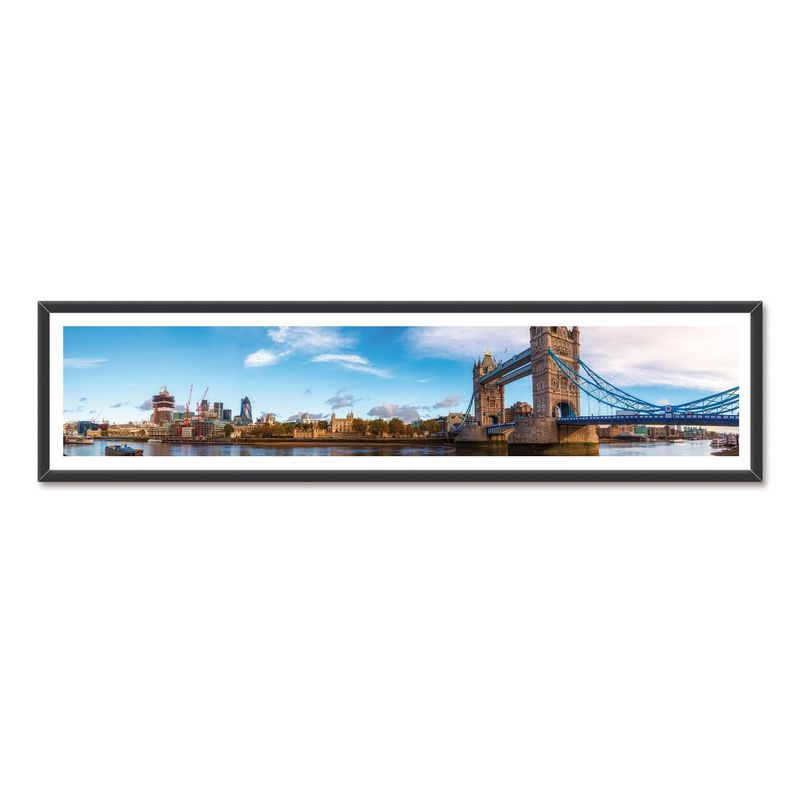 ALCUADRADO - Cuadro Mini Panoramico Londres Negro Alcuadrado