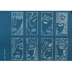 GENERICO - PANTALLA DE SEDA MOIKO MODELO CARAS