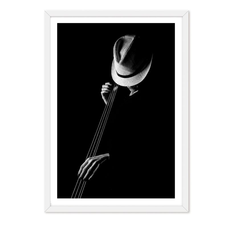 ALCUADRADO - Cuadro Individual Música Blanco Alcuadrado