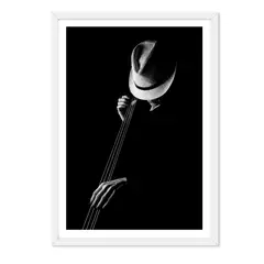 ALCUADRADO - Cuadro Individual Música Blanco