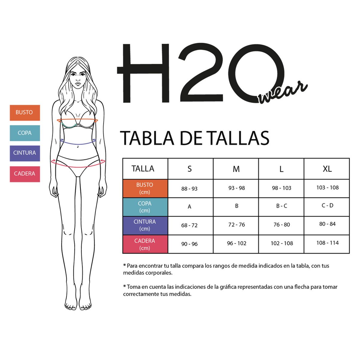 H2O WEAR - Traje de Baño Calzon Hot Pant Mujer H2O Wear Negro
