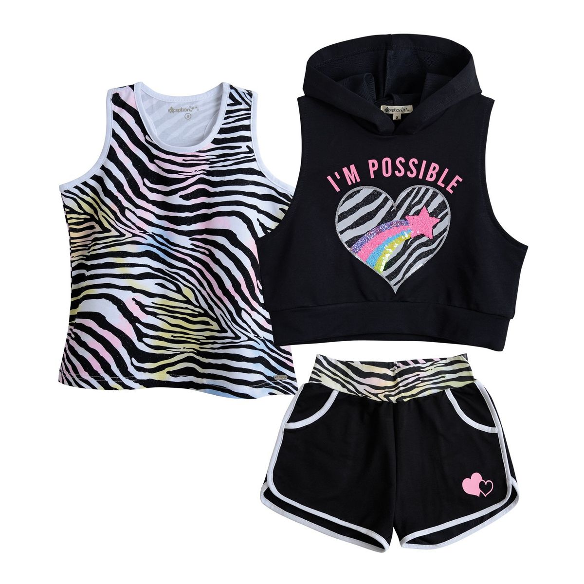 EXCEPTION - Conjunto Deportivo Niña 3 Piezas Exception