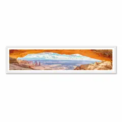 ALCUADRADO - Cuadro Panoramico Vista Mesa Arch Blanco