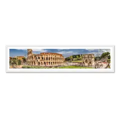 ALCUADRADO - Cuadro Panoramico Roma Blanco