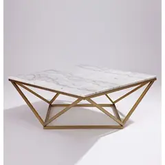 GENERICO - Mesa de centro Diamante dorado - Viatto