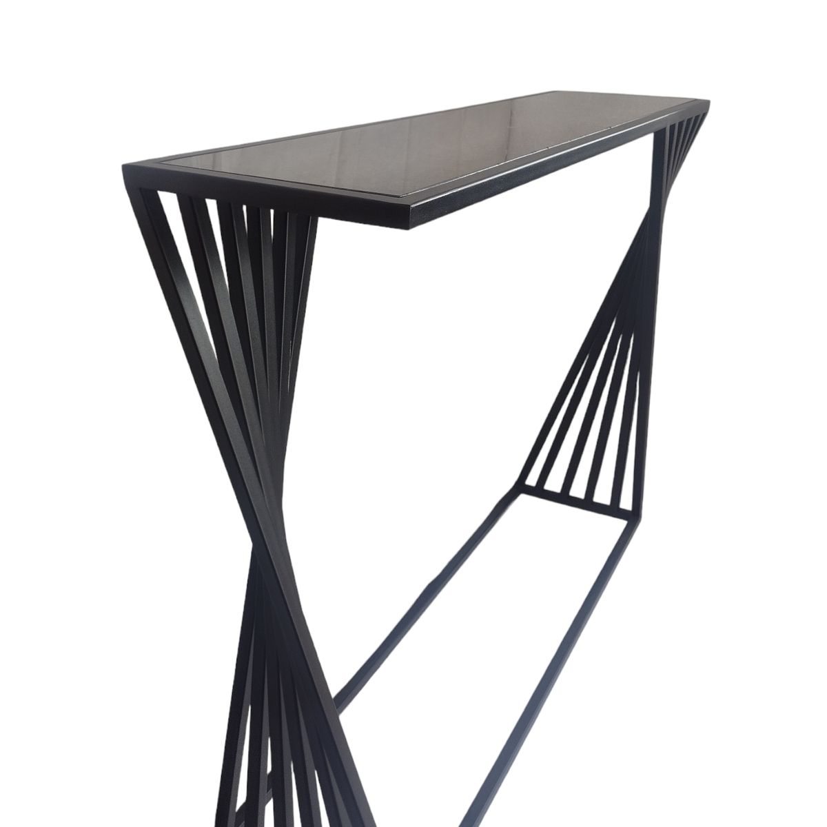 GENERICO - Mesa de arrimo Moderno Abanico Lateral Negro - Viatto