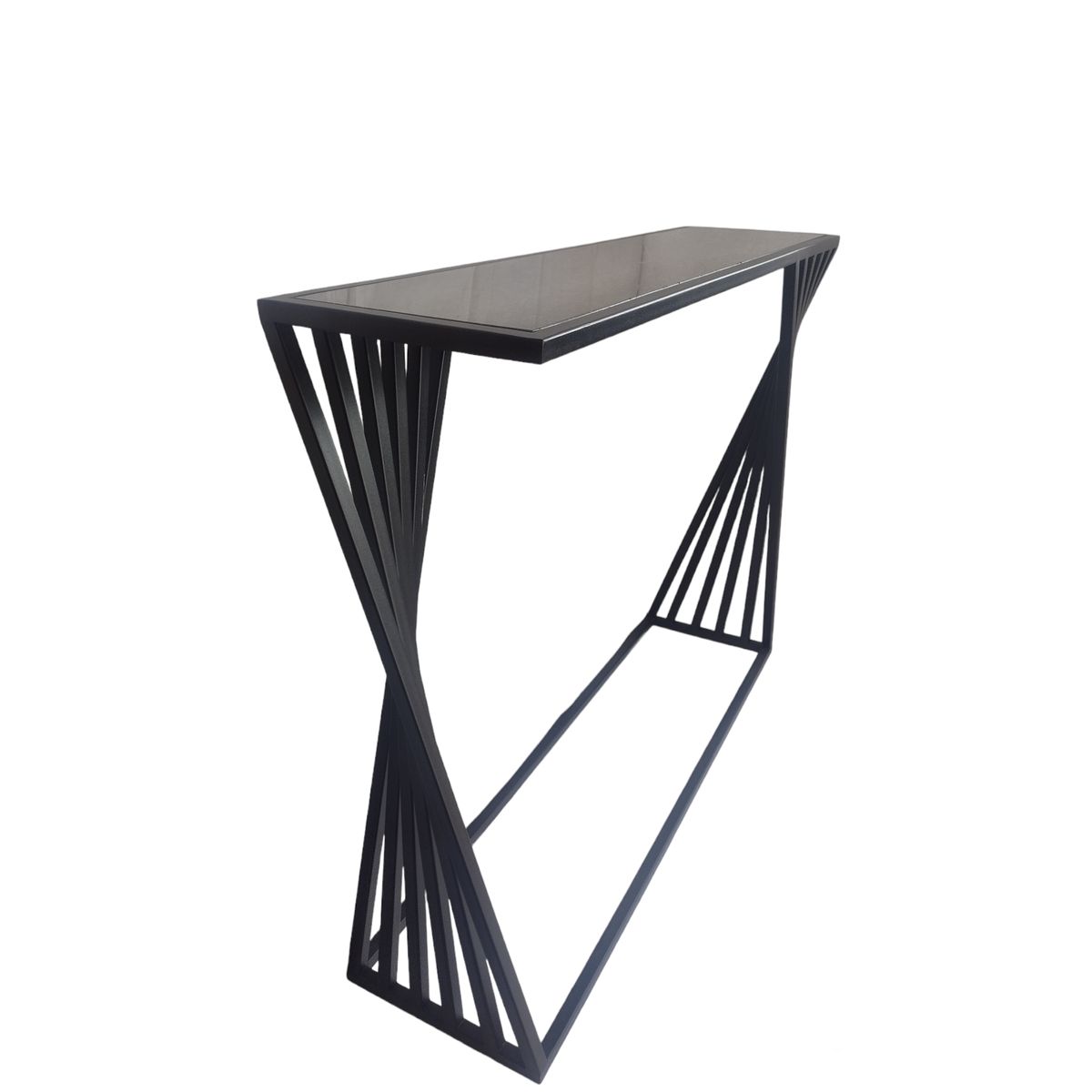 GENERICO - Mesa de arrimo Moderno Abanico Lateral Negro - Viatto