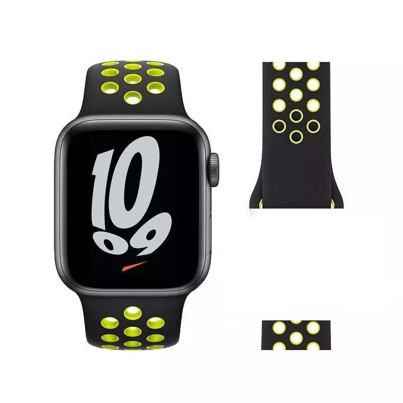 GENERICO - Correa Sport Deportiva Silicona para Apple Watch Todas las Series
