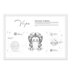 ALCUADRADO - Cuadro Individual Virgo Blanco