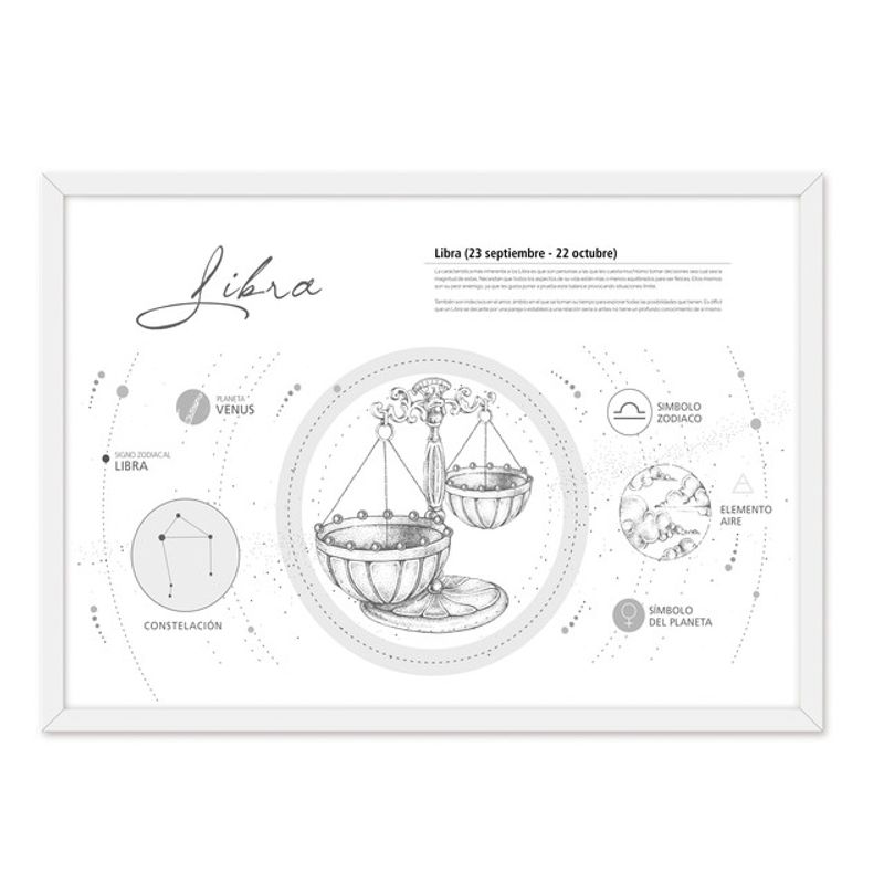 ALCUADRADO - Cuadro Individual Libra Blanco Alcuadrado
