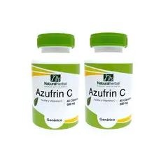 GENERICO - Azufrin : Azufre + Vit C Nh 120 Capsulas 2x60 Caps. Acne