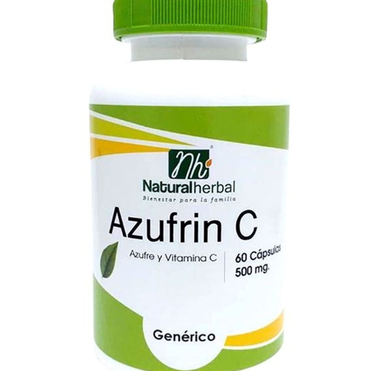 GENERICO - Azufrin : Azufre + Vit C Nh 120 Capsulas 2x60 Caps. Acne
