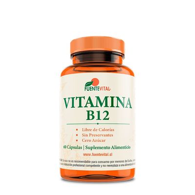 Imagen 2 del producto Vitamina B12 Fv 180 Capsulas Vegetales 3 Frascos 3x60 Caps