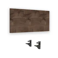 BRASFORMA - Repisa + 2 Soporte 90cm×30cmx1,5cm CHOCOLATE
