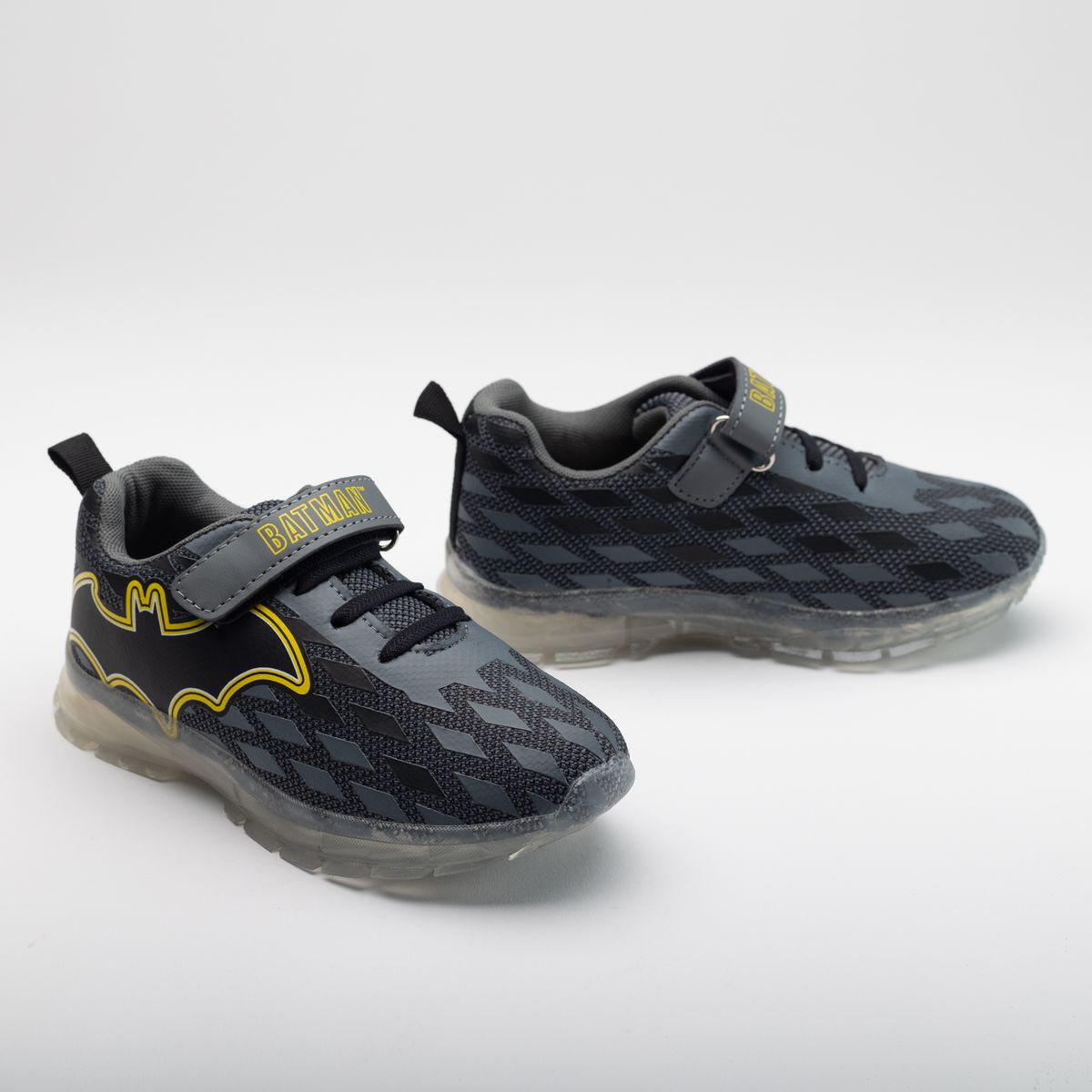 DC COMICS - Zapatillas Luces Niño Batman Light Gris DC Comics