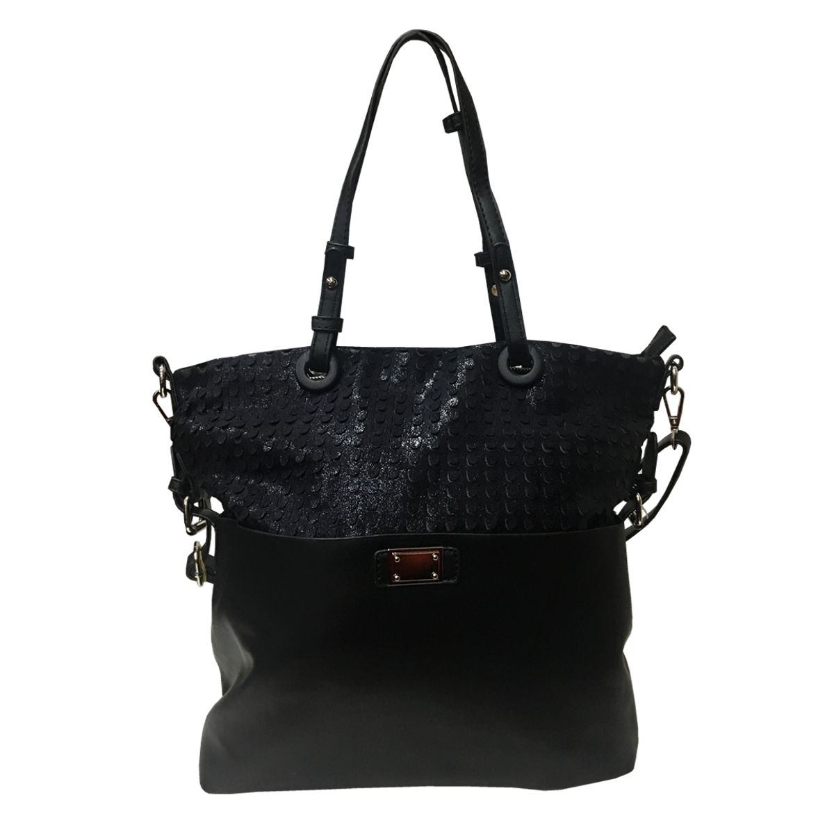 TODOPIEL - Cartera Ecocuero Mujer Negro Todopiel