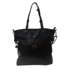 TODOPIEL - Cartera Ecocuero Mujer Negro