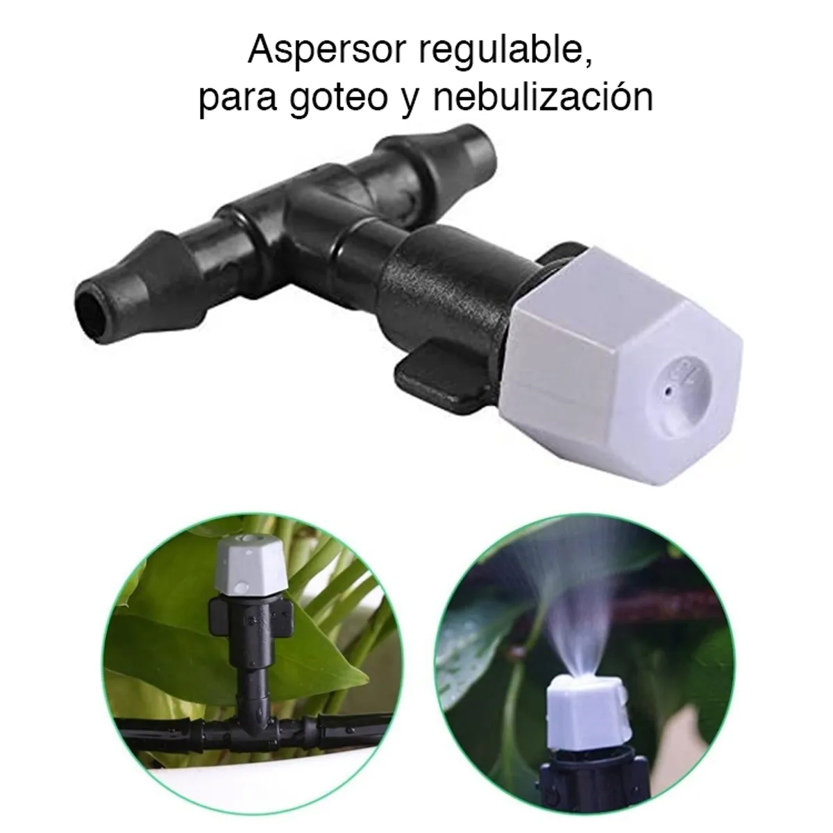 MIABU - Kit aspersores Sistema Nebulización Patio jardín 5 metros