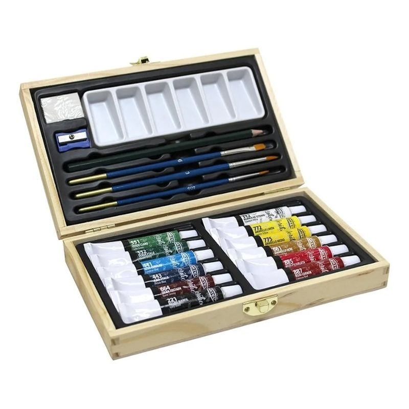 ARTEL - Set maleta acrilicos + accesorios 19 piezas Artel